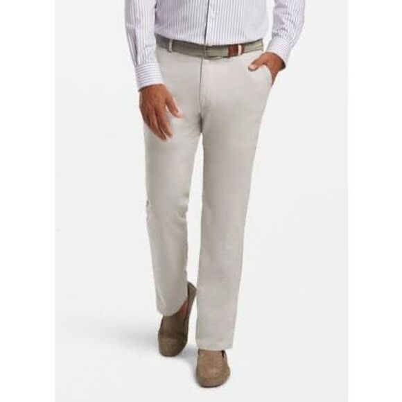 ✨PETER MILLAR SOFT TOUCH FLAT FRONT SZ 34 TROUSERS✨ - Picture 1 of 7